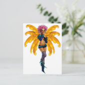 Pixie Fae Fairy Briefkaart (Staand voorkant)