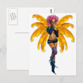 Pixie Fae Fairy Briefkaart (Voorkant / Achterkant)
