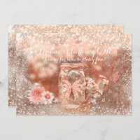 Pixie Fairy Wings Sparkle Mason Jar Invitations