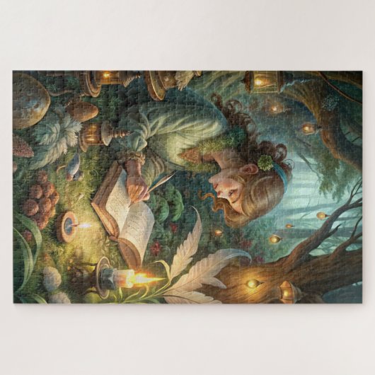 Pixie Girl Writing Legpuzzel (Horizontaal)