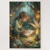 Pixie Girl Writing Legpuzzel (Verticaal)