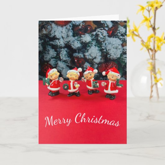 Pixie Magic Noel de Noël Carte Elfe du milieu du s (Fleur jaune)