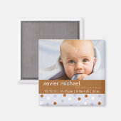 Pixie Polka Dot Baby Boy Photo Magnet (Recto/Verso)