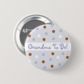 Pixie Polka Dot Grandma Ronde Button 5,7 Cm (Voorkant /achterkant)