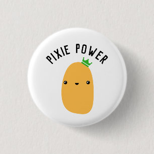 Pixie Power   Badge Ronde Button 3,2 Cm