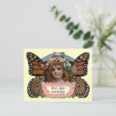 PIXIE PRINCESS PARTY INVITE BUTTERFLY EZ CUSTOMIZE KAART (Staand voorkant)