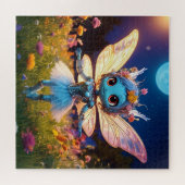 Pixie Robot Ballerina Dansen in de Wildflowers Legpuzzel (Horizontaal)