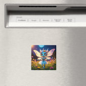 Pixie Robot Ballerina Dansen in de Wildflowers Magneet (Insitu (Vaatwasser))