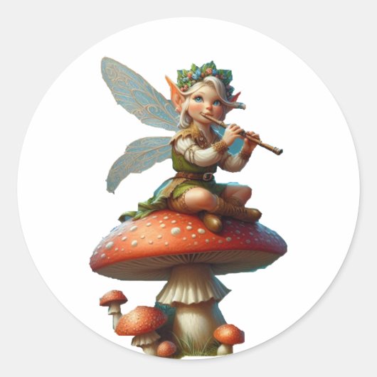 Pixie Ronde Sticker (Voorkant)