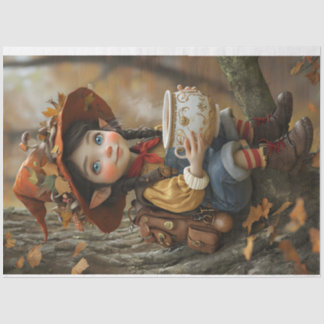 Pixie Sinaasappel naar rechts gericht Pet tissue p Tissuepapier