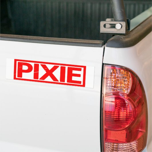 Pixie Stamp Bumpersticker (Op Truck)