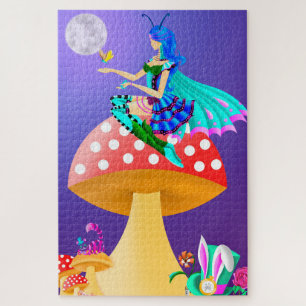Pixie sur Mushroom Jigsaw Puzzle