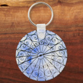 Pixie Wereldbol - Gazebo Sky Sleutelhanger (Voorkant)