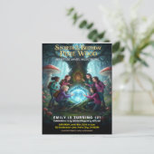 Pixie Wood Magische Verjaardagsfeestje Briefkaart (Staand voorkant)