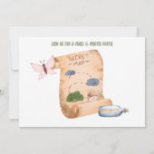 Pixies et pirates Invitation à une fête à thème (Dos)