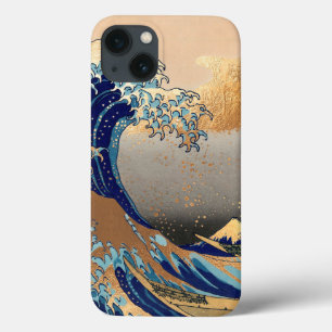 PixPix, Great Wave, Hokusai, 飾 の 神 Dezines 北 Dezin iPhone 13 Hoesje