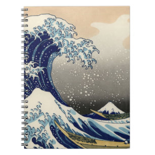 PixPix, Great Wave, Hokusai, 飾 の 神 Dezines 北 Dezin Notitieboek