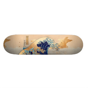 PixPix, Great Wave, Hokusai, 飾 の 神 Dezines 北 Dezin Skateboard