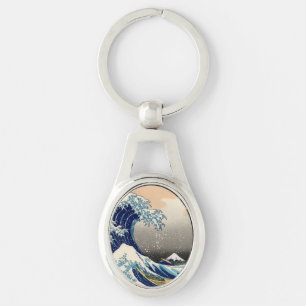 PixPix, Great Wave, Hokusai, 飾 の 神 Dezines 北 Dezin Sleutelhanger