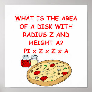 PIZA en wiskunde Poster