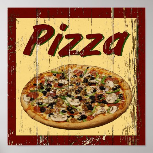 Pizza 1 poster (Voorkant)