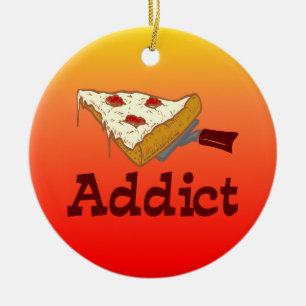 Pizza Addict Keramisch Ornament