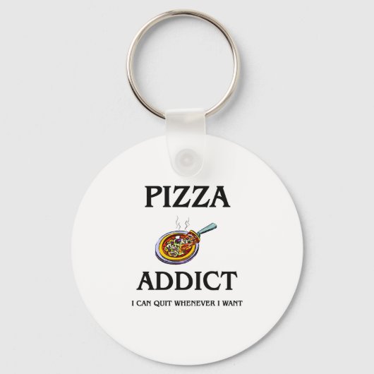 Pizza Addict Sleutelhanger (Voorkant)