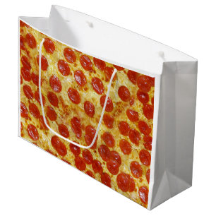 Pizza afdrukken op cadeautas