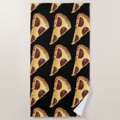 PIZZA AMUSANT serviettes de plage uniques (Devant)