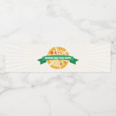 Pizza Anniversaire Fête Bouteille d'eau Étiquettes (Étiquettes simples)