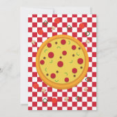 Pizza Anniversaire Fête Invitation (Dos)
