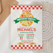 Pizza Anniversaire Fête Invitation