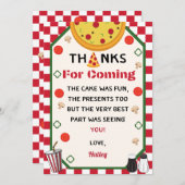 Pizza Anniversaire Merci (Devant / Derrière)