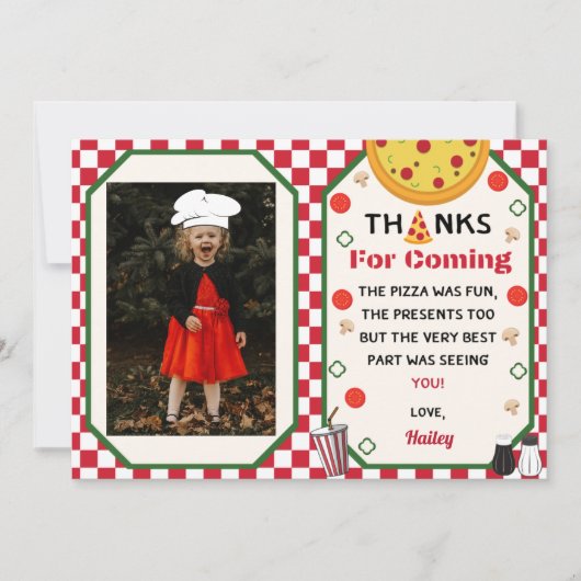 Pizza Anniversaire Merci photo (Devant)