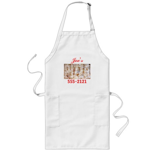 Pizza Apron Lang Schort (Voorkant)