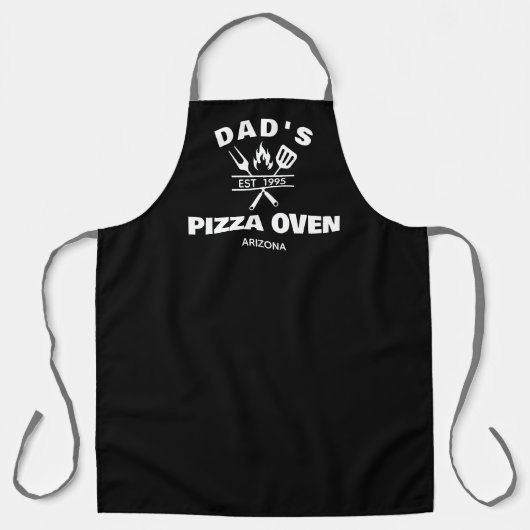 Pizza Apron personnalisé, tablier papa, four à piz (Recto)
