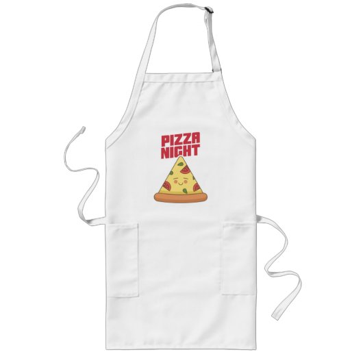 Pizza Avond Lang Schort (Voorkant)