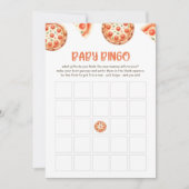 Pizza Baby shower Baby Bingo Carte de jeu (Devant)