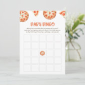 Pizza Baby shower Baby Bingo Carte de jeu (Debout devant)
