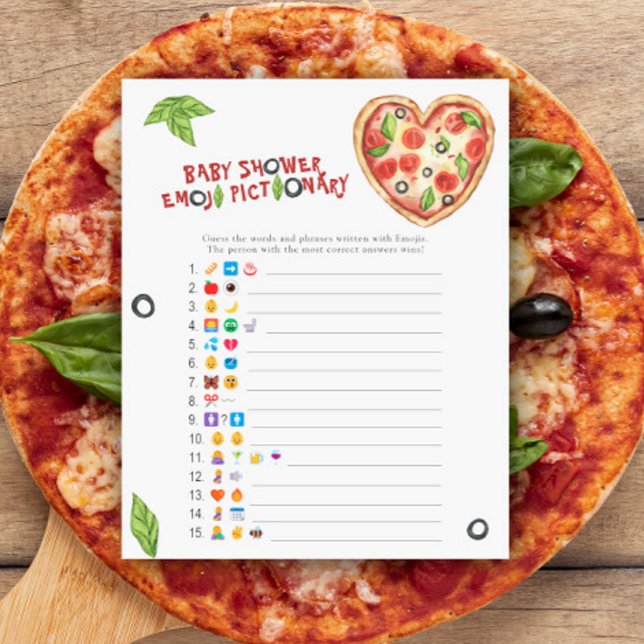 Pizza baby shower emoji pictionary spel (Creator heeft geüpload)