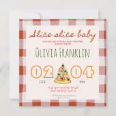 pizza baby shower kaart (Voorkant)