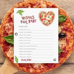 Pizza baby shower Wensen voor baby