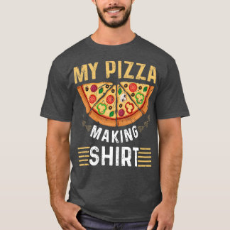 Pizza Baker Mannen  Pizza T-shirt