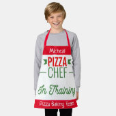 Pizza bakken team- kinder schort (Gedragen)
