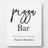 Pizza bar bruiloft teken Tafelblad Fotoplaat (Voorkant)