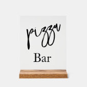 Pizza bar wedding Acrylic sign (Recto)