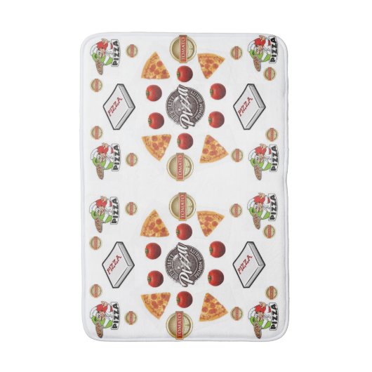 Pizza Bathroom Bathmat Badmat (Voorkant Verticaal)