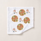 Pizza Bathroom Towel sets Bad Handdoek (Wasdoekje)