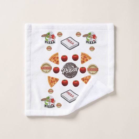 Pizza Bathroom Towel sets Bad Handdoek (Wasdoekje)