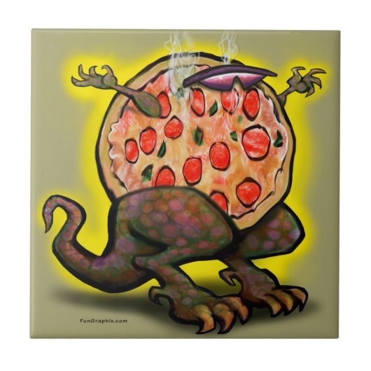 Pizza Beast Tegeltje (Voorkant)